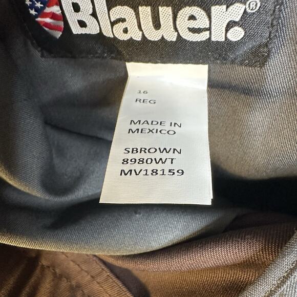 NEW MENS BLAUER 8980 CARGO POCKET RAYON POLYESTER PANTS BROWN 38X30 - Picture 8 of 11